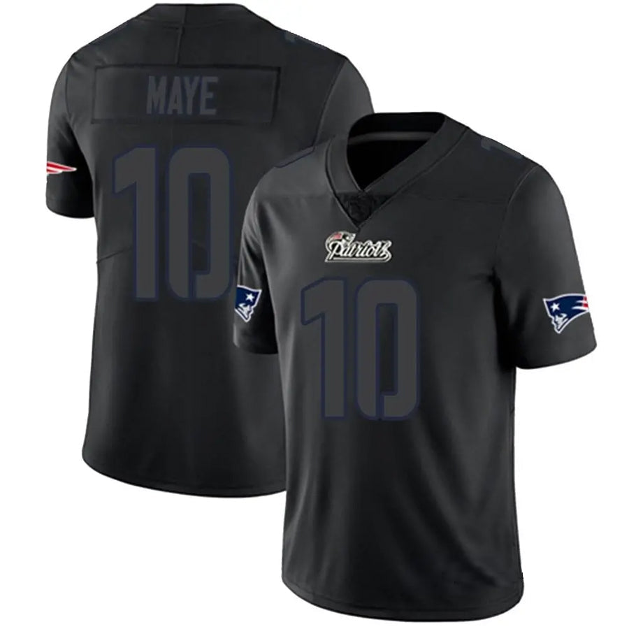 Davalo NE.Patriots #10 Drake Maye Player Limited Black Impact Stitched Jerseys