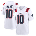 Davalo NE.Patriots #10 Drake Maye Player White Home Game Stitched Jerseys