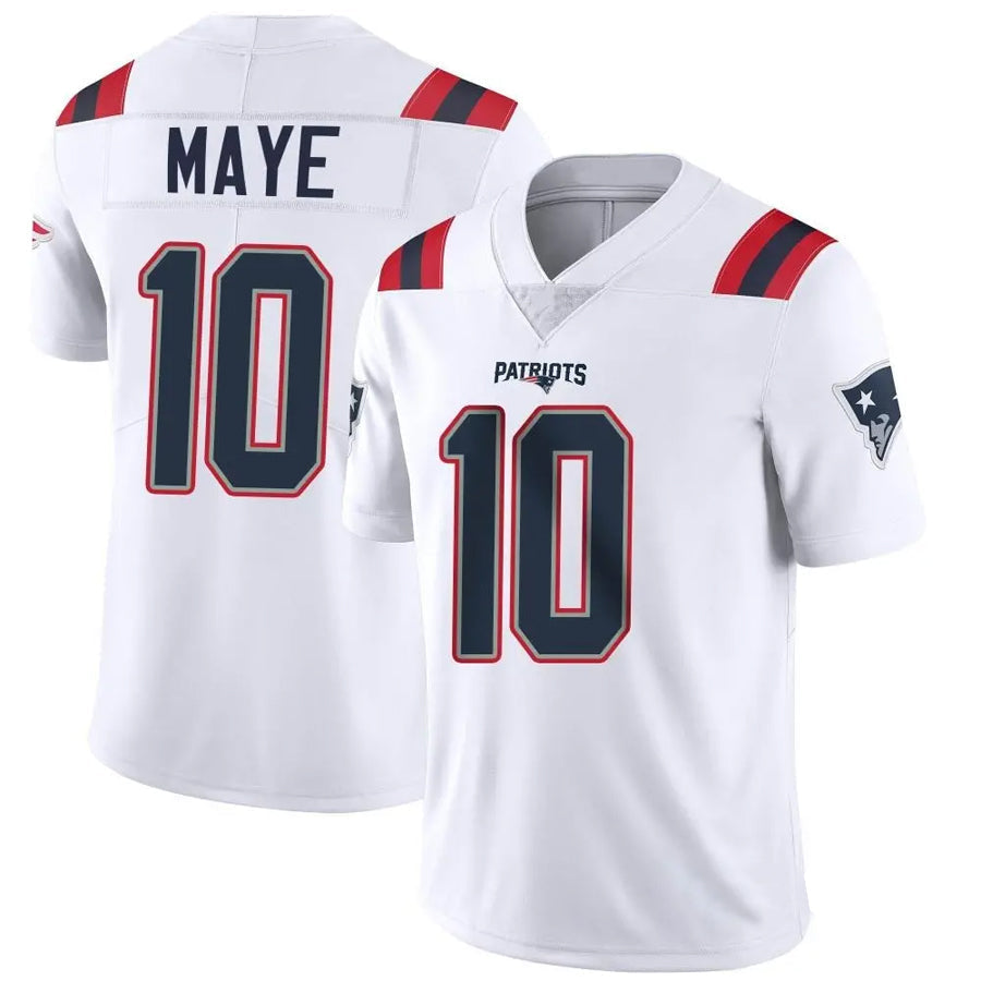 Davalo NE.Patriots #10 Drake Maye Player White Vapor Limited Stitched Jerseys