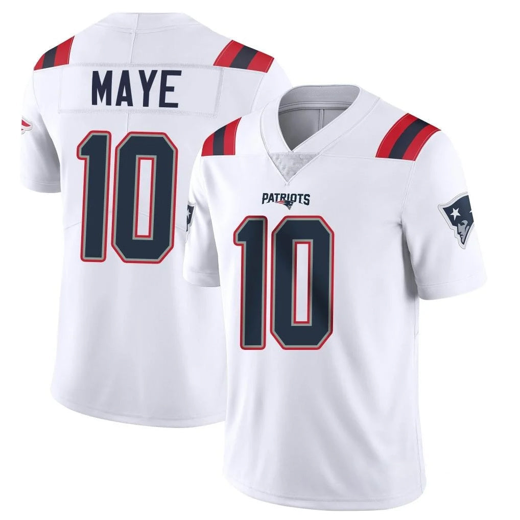 Davalo NE.Patriots #10 Drake Maye Player White Vapor Untouchable Home Game Stitched Jerseys