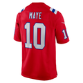 Davalo NE.Patriots #10 Drake Maye Red Player Game Stitched Jerseys