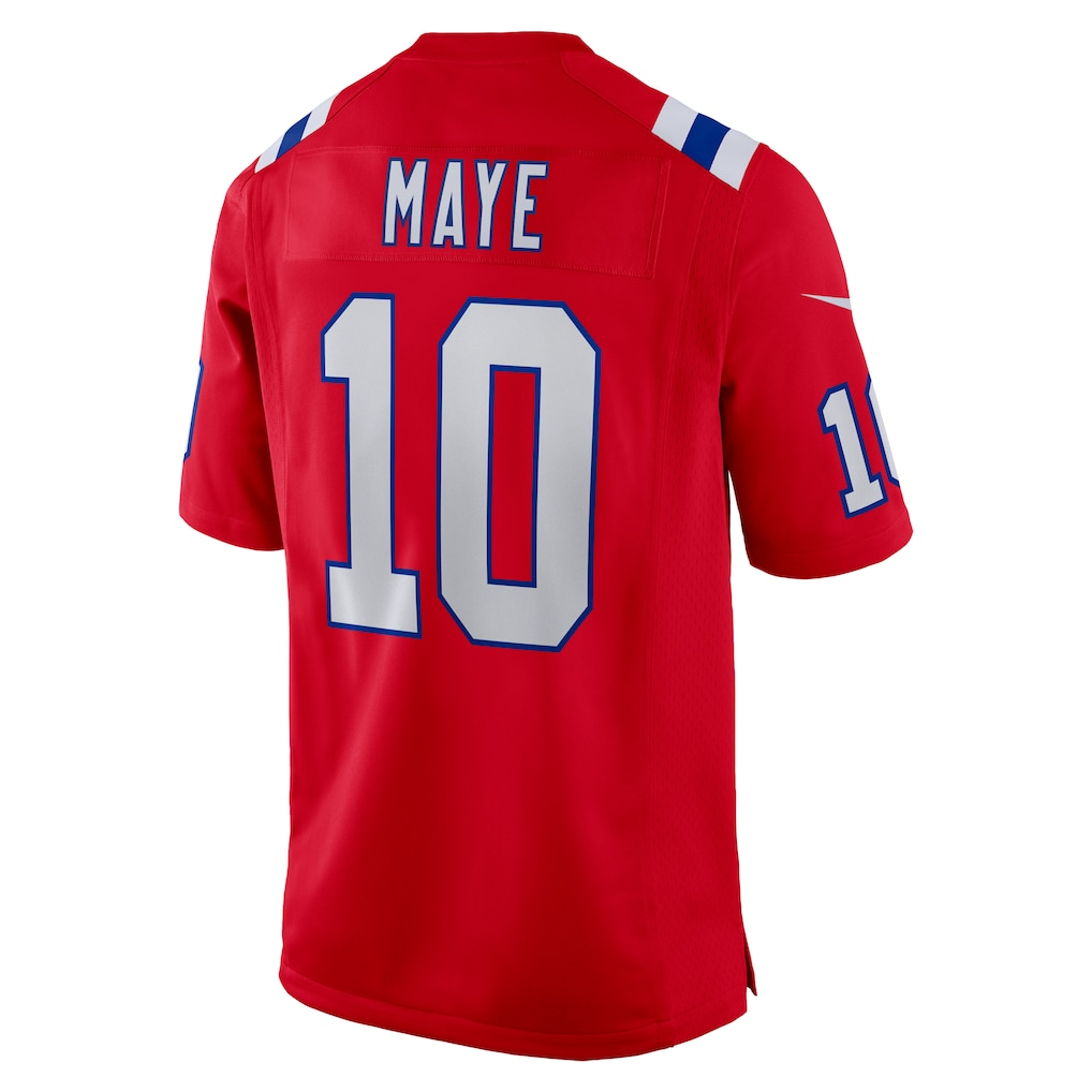 Davalo NE.Patriots #10 Drake Maye Red Player Game Stitched Jerseys
