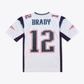Davalo NE.Patriots  #12 Tom Brady Mitchell & Ness White 2000 Legacy Replica Jersey Stitched Puhic Game Jerseys