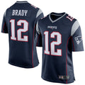 Davalo NE.Patriots #12 Tom Brady Player Navy Blue Game Stitched Jerseys