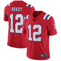 Davalo NE.Patriots #12 Tom Brady Player Red Home Limited Stitched Jerseys