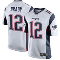 Davalo NE.Patriots #12 Tom Brady Player White Home Game Stitched Jerseys