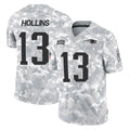 Davalo NE.Patriots #13 Mack Hollins Player Arctic Camo Salute To Service Limited Game Stitched Jerseys