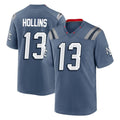 Davalo NE.Patriots #13 Mack Hollins Player Blue Rivalries Collection Home Game Stitched Jerseys