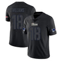 Davalo NE.Patriots #18 Kyle Williams Player Black Impact LImited Home Game Stitched Jerseys
