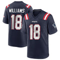 Davalo NE.Patriots #18 Kyle Williams Player Navy Home Game Stitched Jerseys