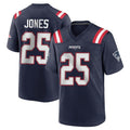 Davalo NE.Patriots #25 Marcus Jones Player Navy Home Game Stitched Jerseys