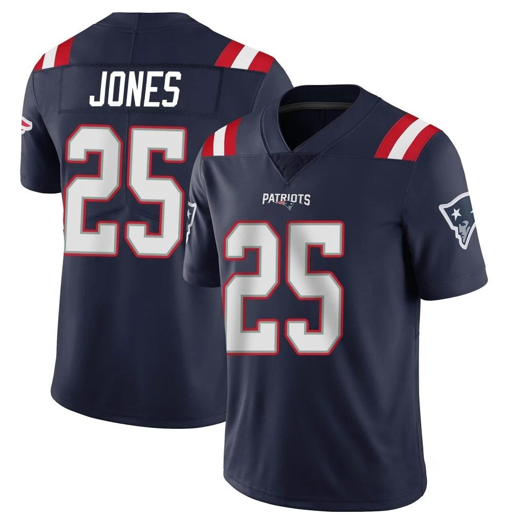 Davalo NE.Patriots #25 Marcus Jones Player Navy Vapor Untouchable Home Game Stitched Jerseys
