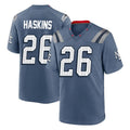 Davalo NE.Patriots #26 Hassan Haskins Player Blue Rivalries Collection Home Game Stitched Jerseys