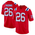 Davalo NE.Patriots #26 Hassan Haskins Player Red Home Game Stitched Jerseys