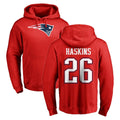 Davalo NE.Patriots #26 Hassan Haskins Player Red LOGO Pullover Hoodies Home Game Stitched Jerseys