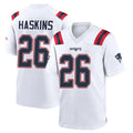 Davalo NE.Patriots #26 Hassan Haskins Player White Home Game Stitched Jerseys