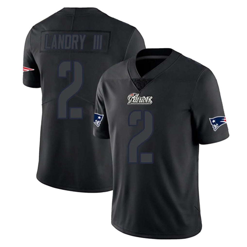 Davalo NE.Patriots #2 Harold Landry III Player Black Impact LImited Home Game Stitched Jerseys