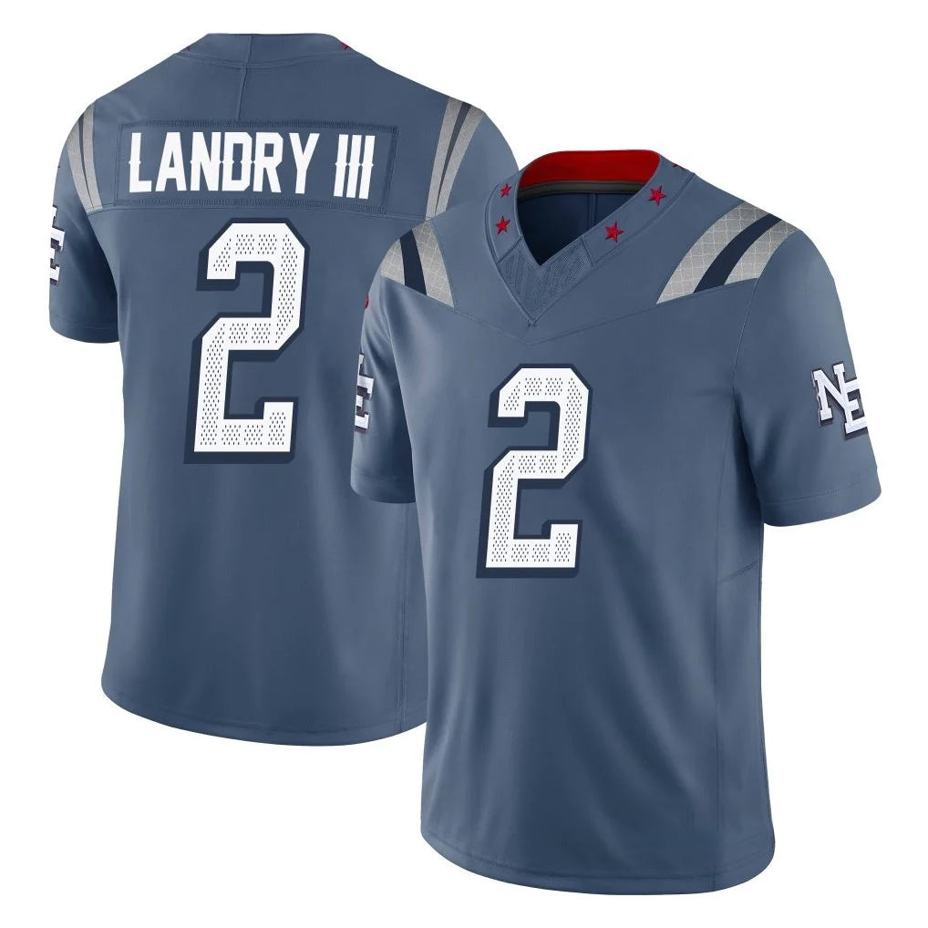 Davalo NE.Patriots #2 Harold Landry III Player Blue Limited Rivalries Collection Home Game Stitched Jerseys