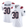Davalo NE.Patriots #30 Jam Miller Player White Vapor Untouchable Home Game Stitched Jerseys