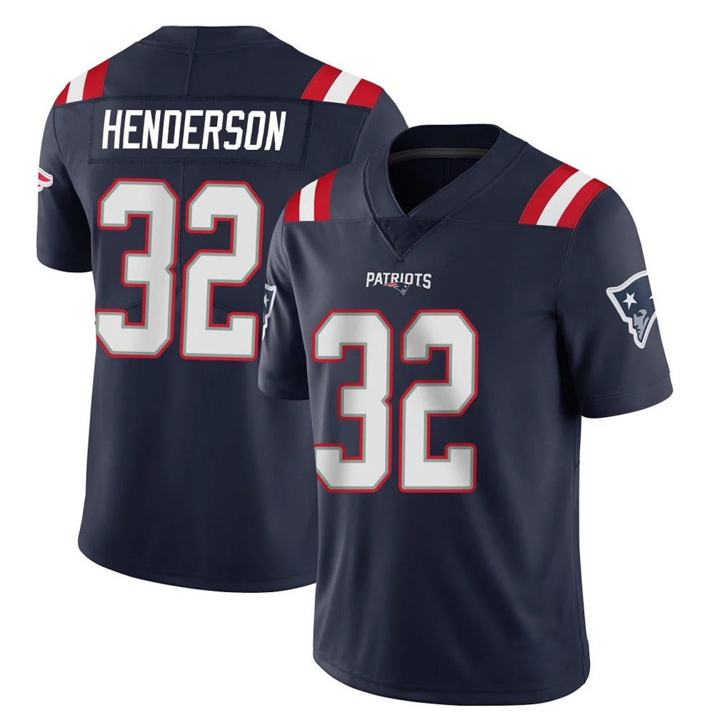 Davalo NE.Patriots #32 TreVeyon Henderson Player Navy Vapor Untouchable Home Game Stitched Jerseys