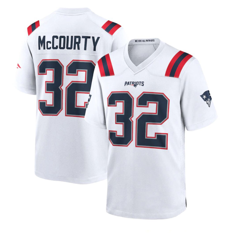 Davalo NE.Patriots #32 TreVeyon Henderson Player White Home Game Stitched Jerseys
