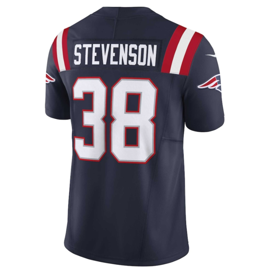 Davalo NE.Patriots #38 Rhamondre Stevenson Navy Vapor F.U.S.E. Limited Stitched American Stitched Jerseys