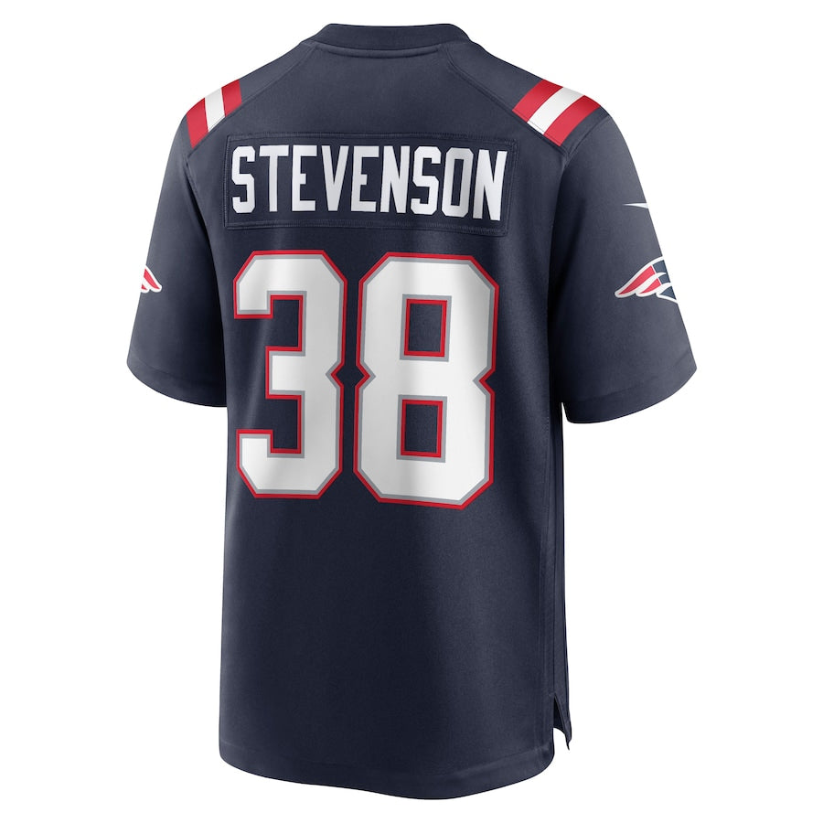 Davalo NE.Patriots #38 Rhamondre Stevenson Player Navy Home Game Stitched Jerseys