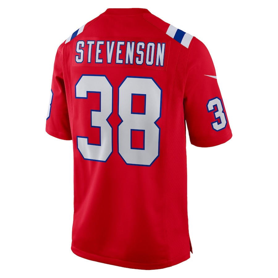 Davalo NE.Patriots #38 Rhamondre Stevenson Player Red Home Game Stitched Jerseys