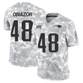 Davalo NE.Patriots #48 Namdi Obiazor Player Arctic Camo Salute To Service Limited Game Stitched Jerseys