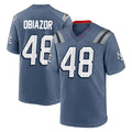 Davalo NE.Patriots #48 Namdi Obiazor Player Blue Rivalries Collection Home Game Stitched Jerseys