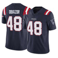 Davalo NE.Patriots #48 Namdi Obiazor Player Navy Limited Vapor F.U.S.E. Home Game Stitched Jerseys