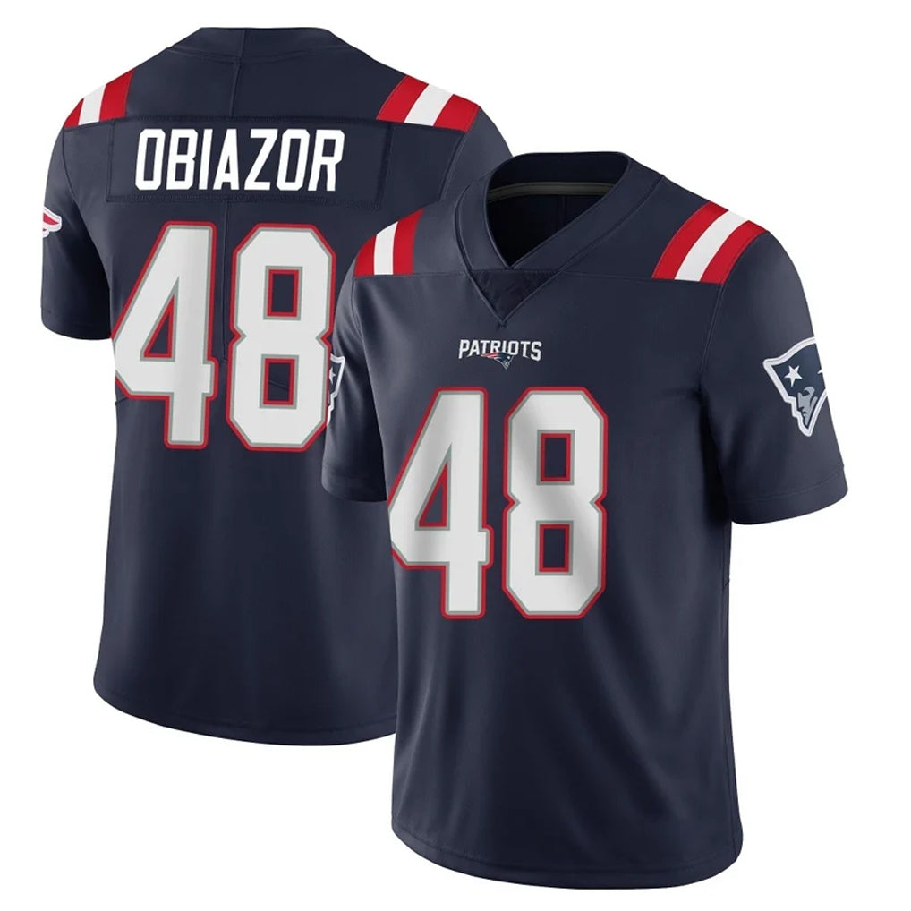 Davalo NE.Patriots #48 Namdi Obiazor Player Navy Vapor Untouchable Home Game Stitched Jerseys