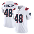 Davalo NE.Patriots #48 Namdi Obiazor Player White Vapor Untouchable Home Game Stitched Jerseys