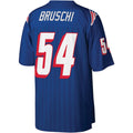 Davalo NE.Patriots #54 Tedy Bruschi Mitchell & Ness Royal Legacy Replica Stitched Jerseys