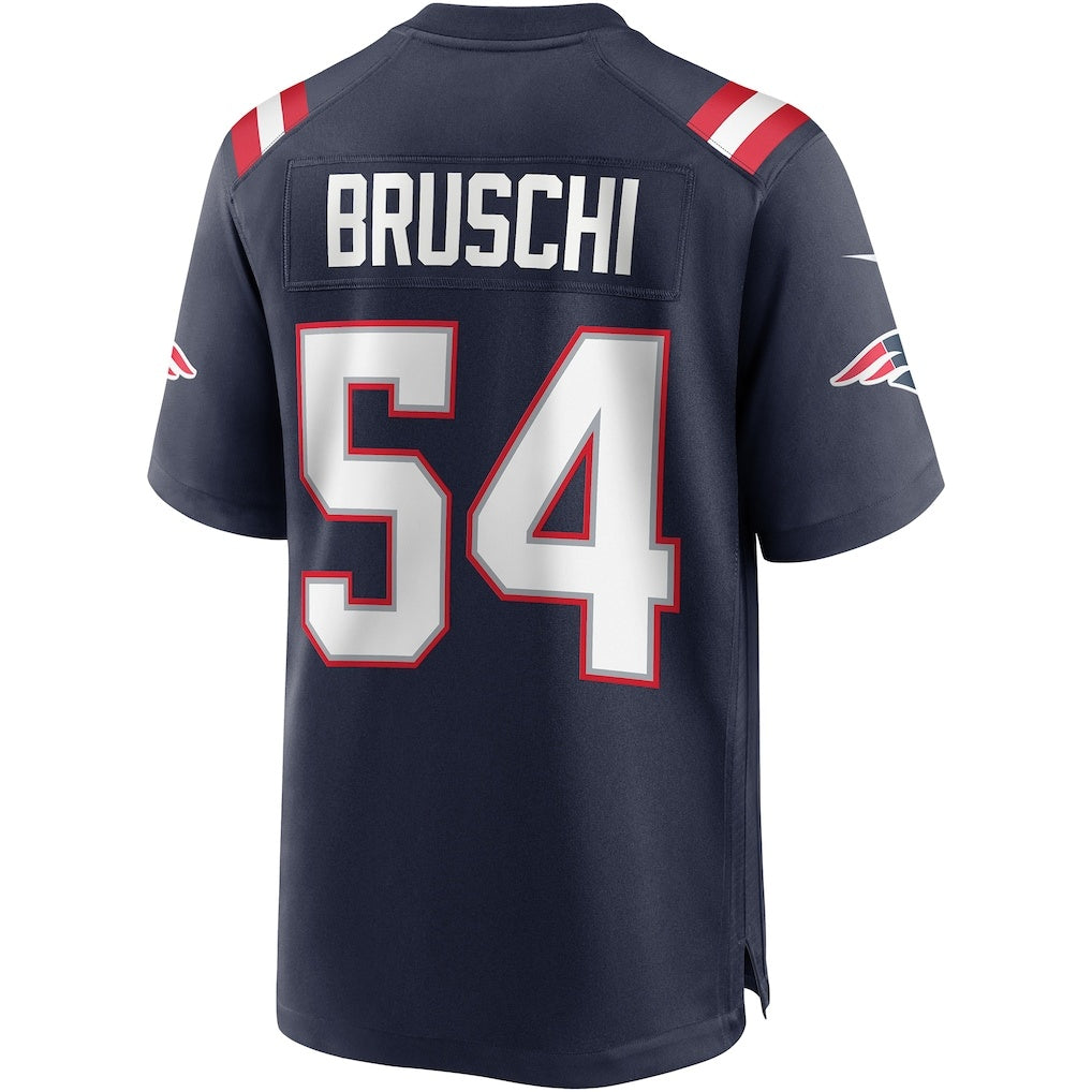 Davalo NE.Patriots #54 Tedy Bruschi Navy Game Retired Player Stitched Jerseys