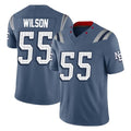 Davalo NE.Patriots #55 Jared Wilson Player Blue Limited Rivalries Collection Home Game Stitched Jerseys