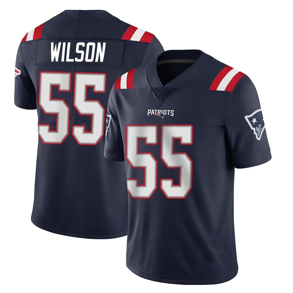 Davalo NE.Patriots #55 Jared Wilson Player Navy Vapor Untouchable Home Game Stitched Jerseys