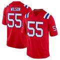 Davalo NE.Patriots #55 Jared Wilson Player Red Home Game Stitched Jerseys