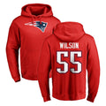 Davalo NE.Patriots #55 Jared Wilson Player Red LOGO Pullover Hoodies Home Game Stitched Jerseys