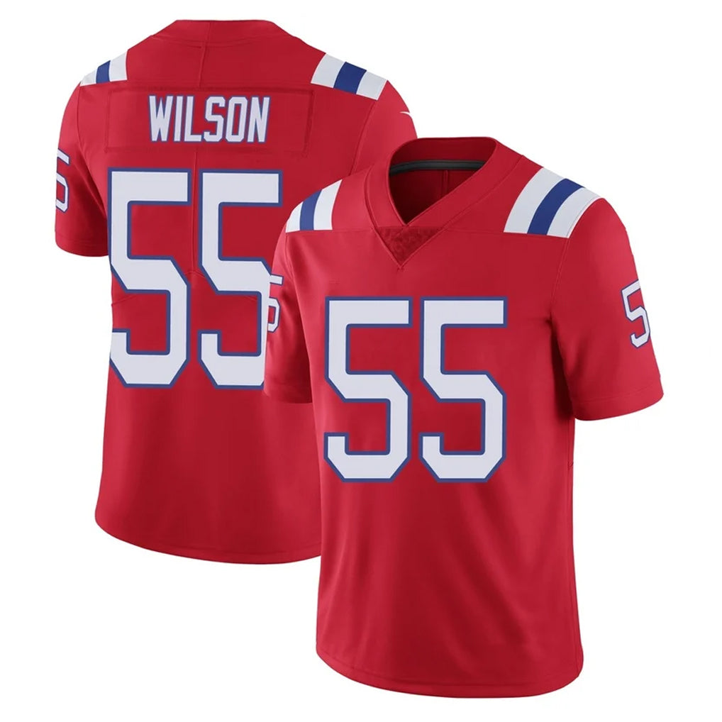 Davalo NE.Patriots #55 Jared Wilson Player Red Vapor Untouchable Home Game Stitched Jerseys