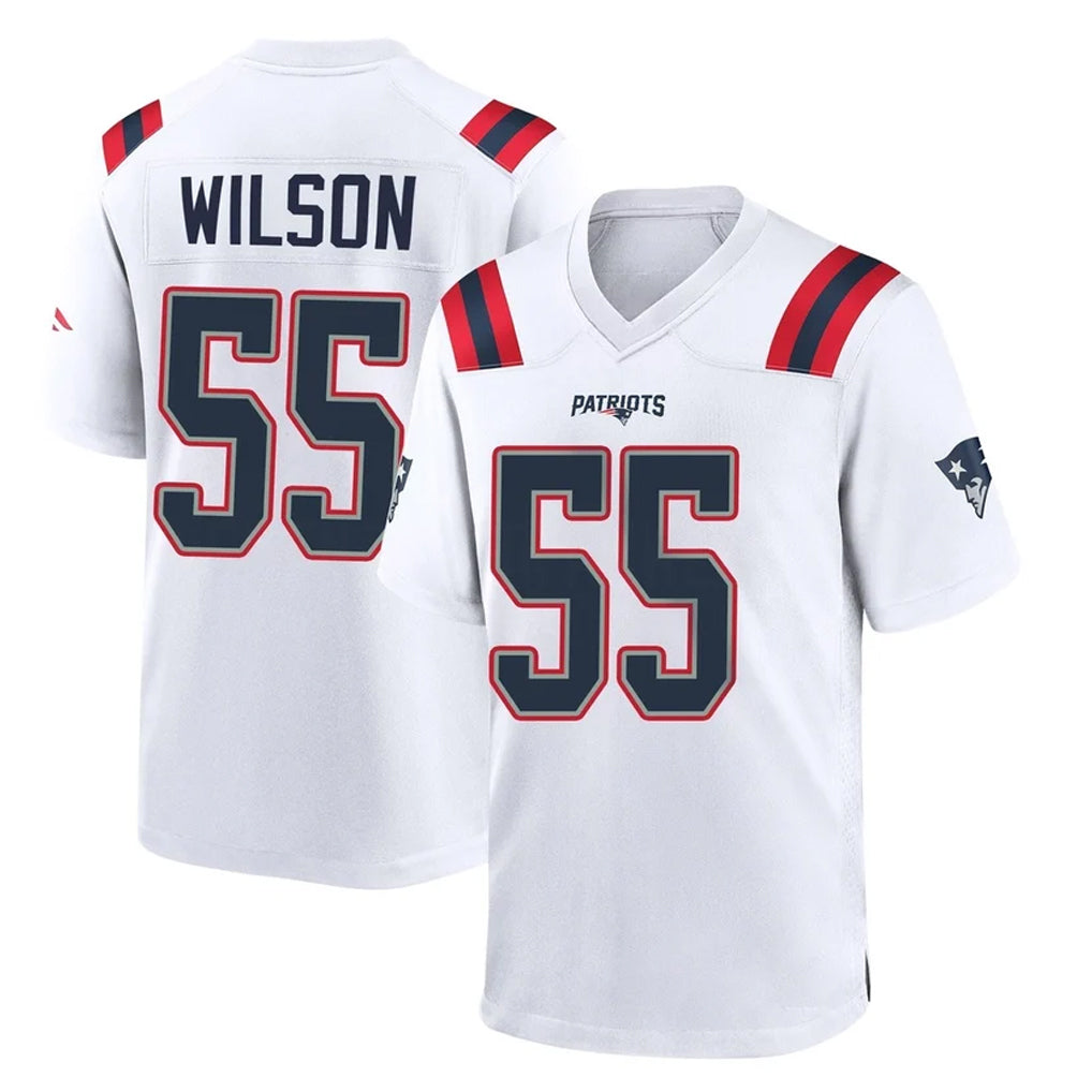 Davalo NE.Patriots #55 Jared Wilson Player White Home Game Stitched Jerseys