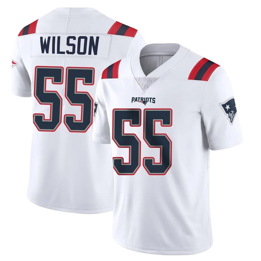 Davalo NE.Patriots #55 Jared Wilson Player White Vapor Untouchable Home Game Stitched Jerseys