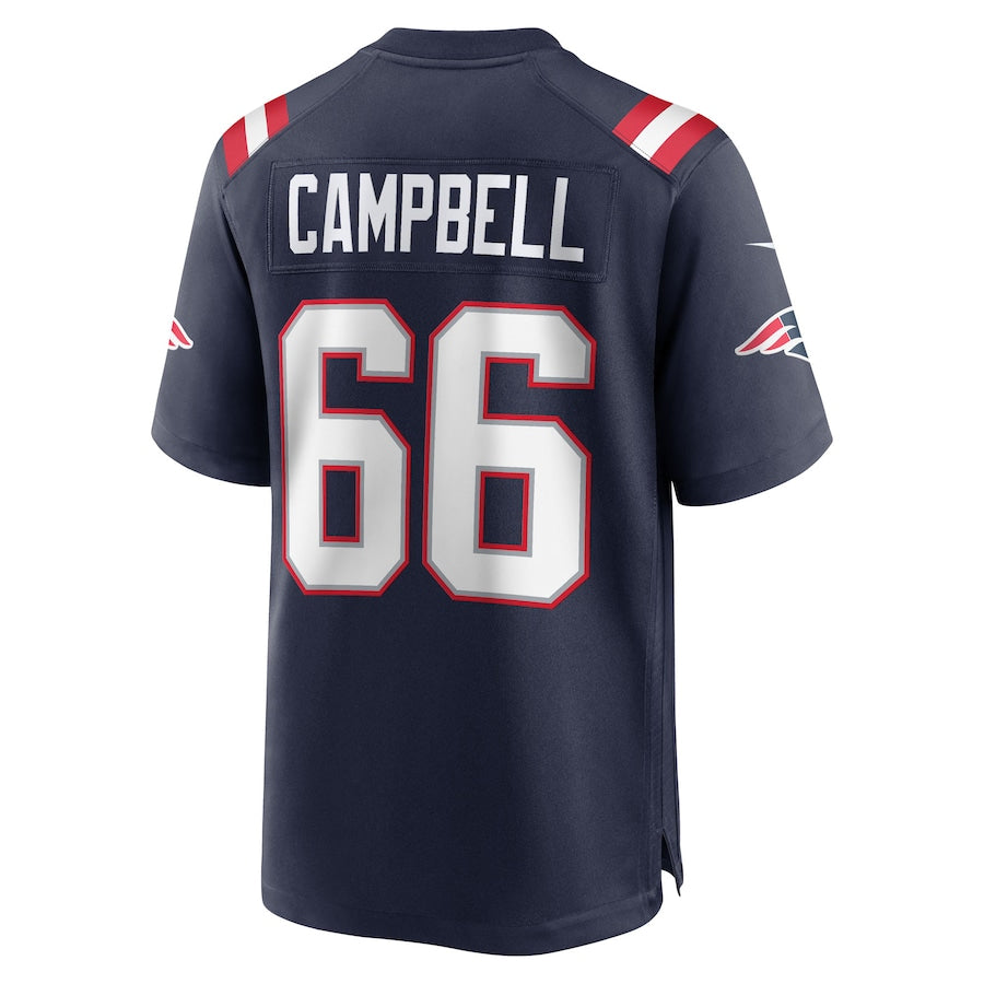 Davalo NE.Patriots #66 Will Campbell Player Navy Home Game Stitched Jerseys