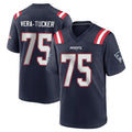 Davalo NE.Patriots #75 Alijah Vera-Tucker Player Navy Home Game Stitched Jerseys