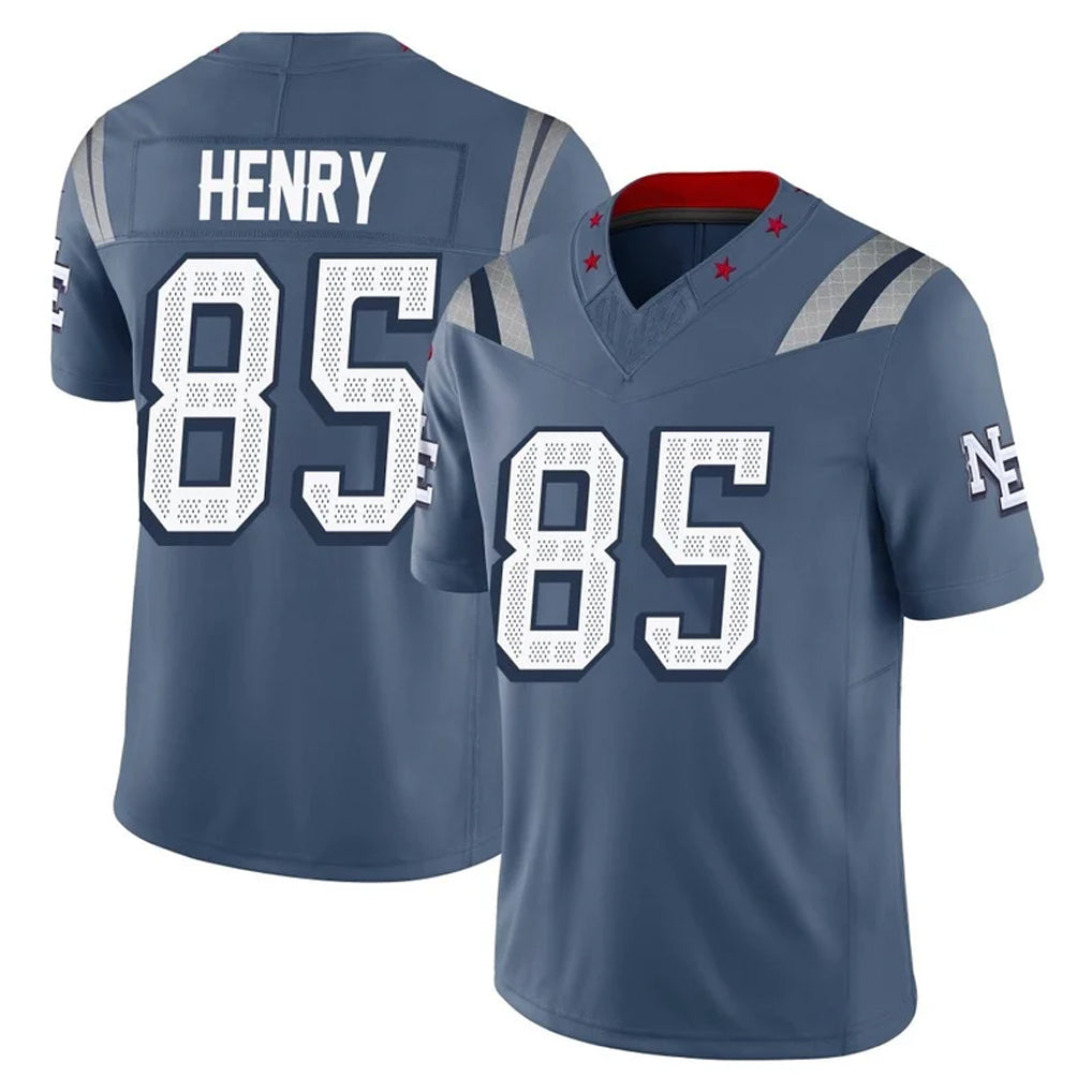 Davalo NE.Patriots #85 Hunter Henry Player Blue Limited Rivalries Collection Home Game Stitched Jerseys