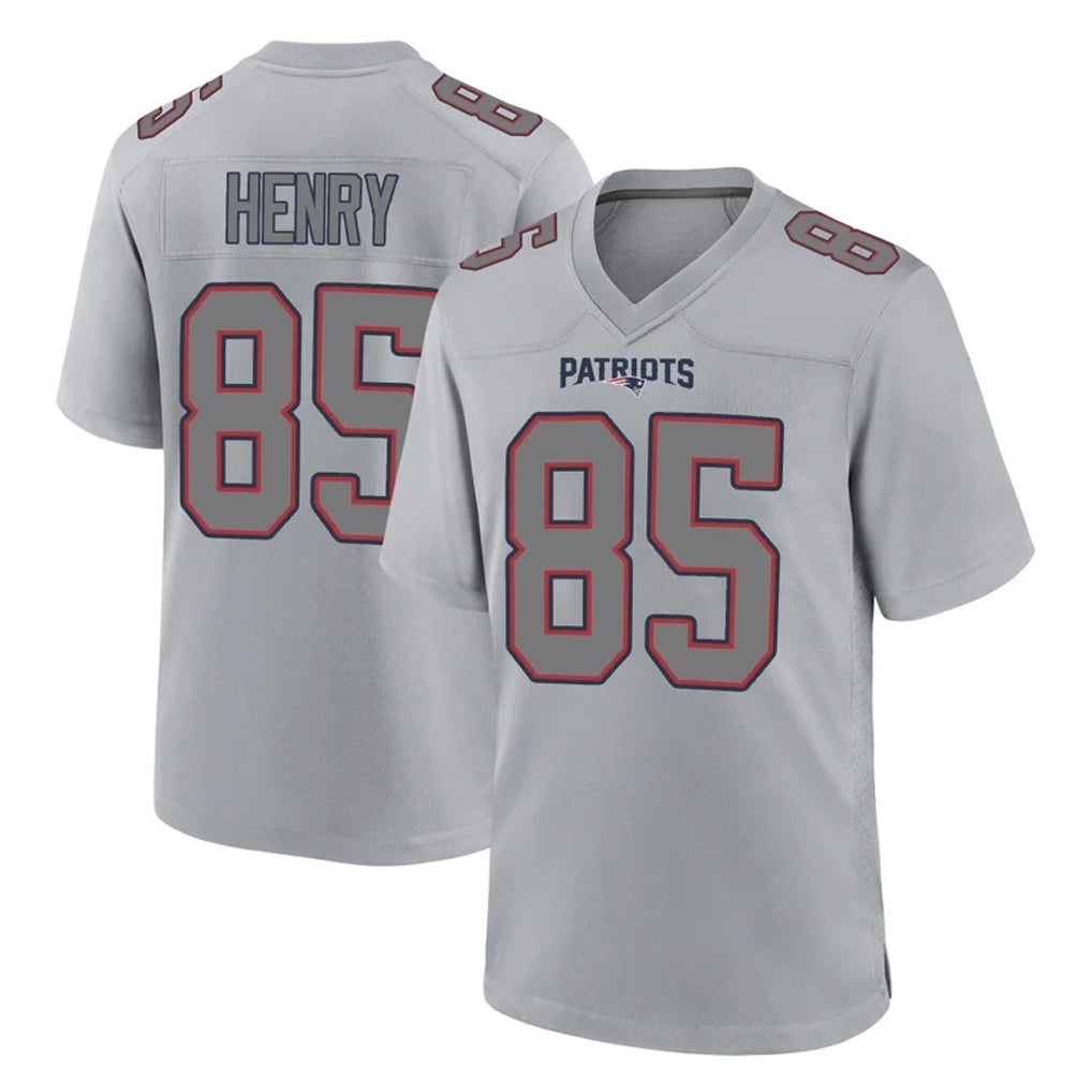 Davalo NE.Patriots #85 Hunter Henry Player Gray Fashion Limited Home Game Stitched Jerseys