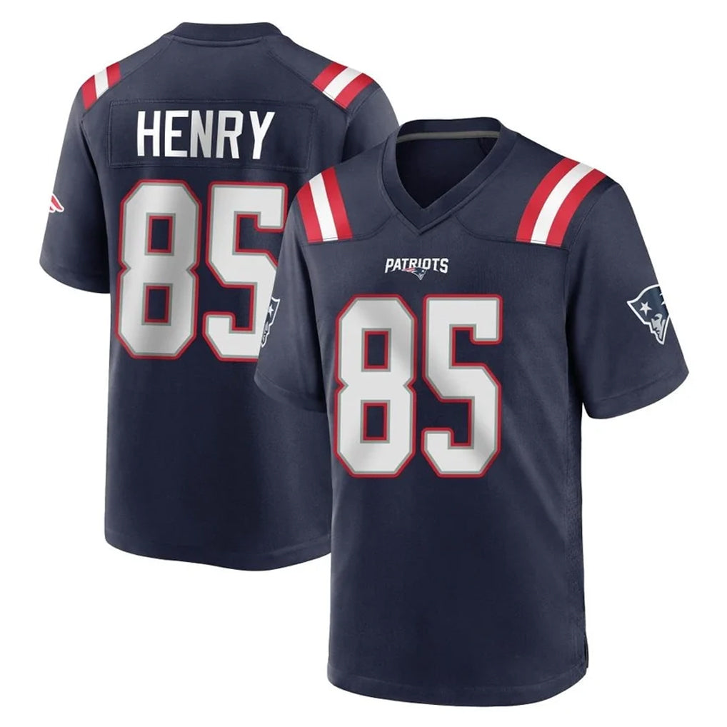 Davalo NE.Patriots #85 Hunter Henry Player Navy Home Game Stitched Jerseys