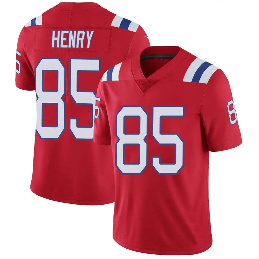 Davalo NE.Patriots #85 Hunter Henry Player Red Vapor Limited Stitched Jerseys