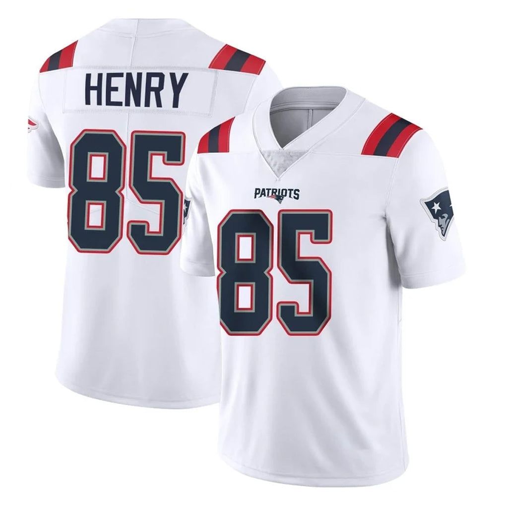 Davalo NE.Patriots #85 Hunter Henry Player White Vapor Untouchable Home Game Stitched Jerseys