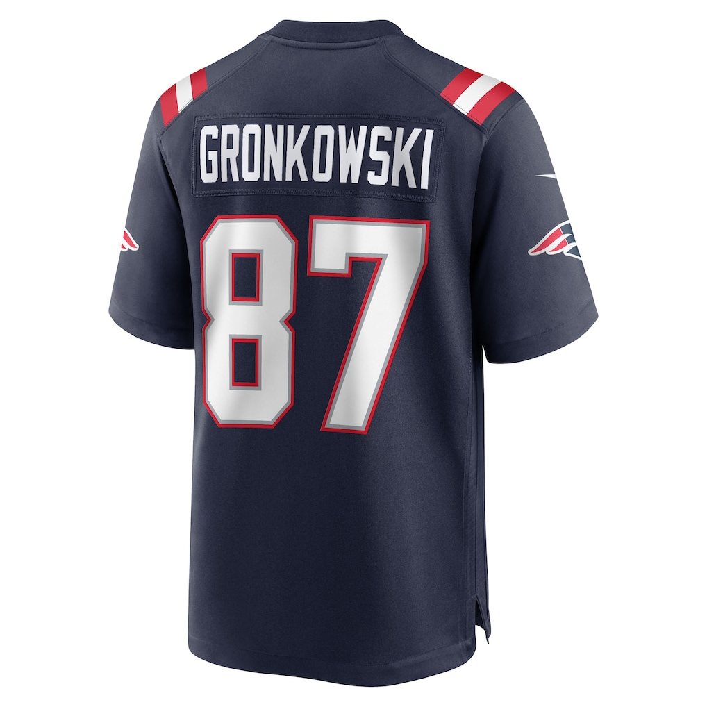 Davalo NE.Patriots #87 Rob Gronkowski Navy Team Retired Player Game Stitched Jerseys